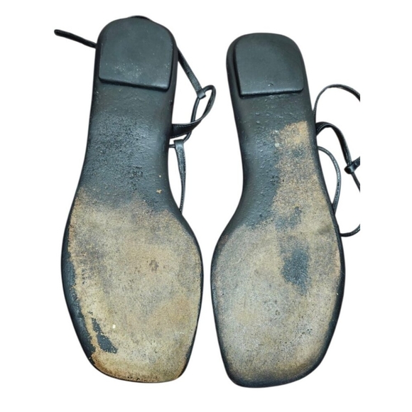 Prada Leather T-Strap Sandals Women's Size EU 40/US 9.5 - Picture 7 of 13